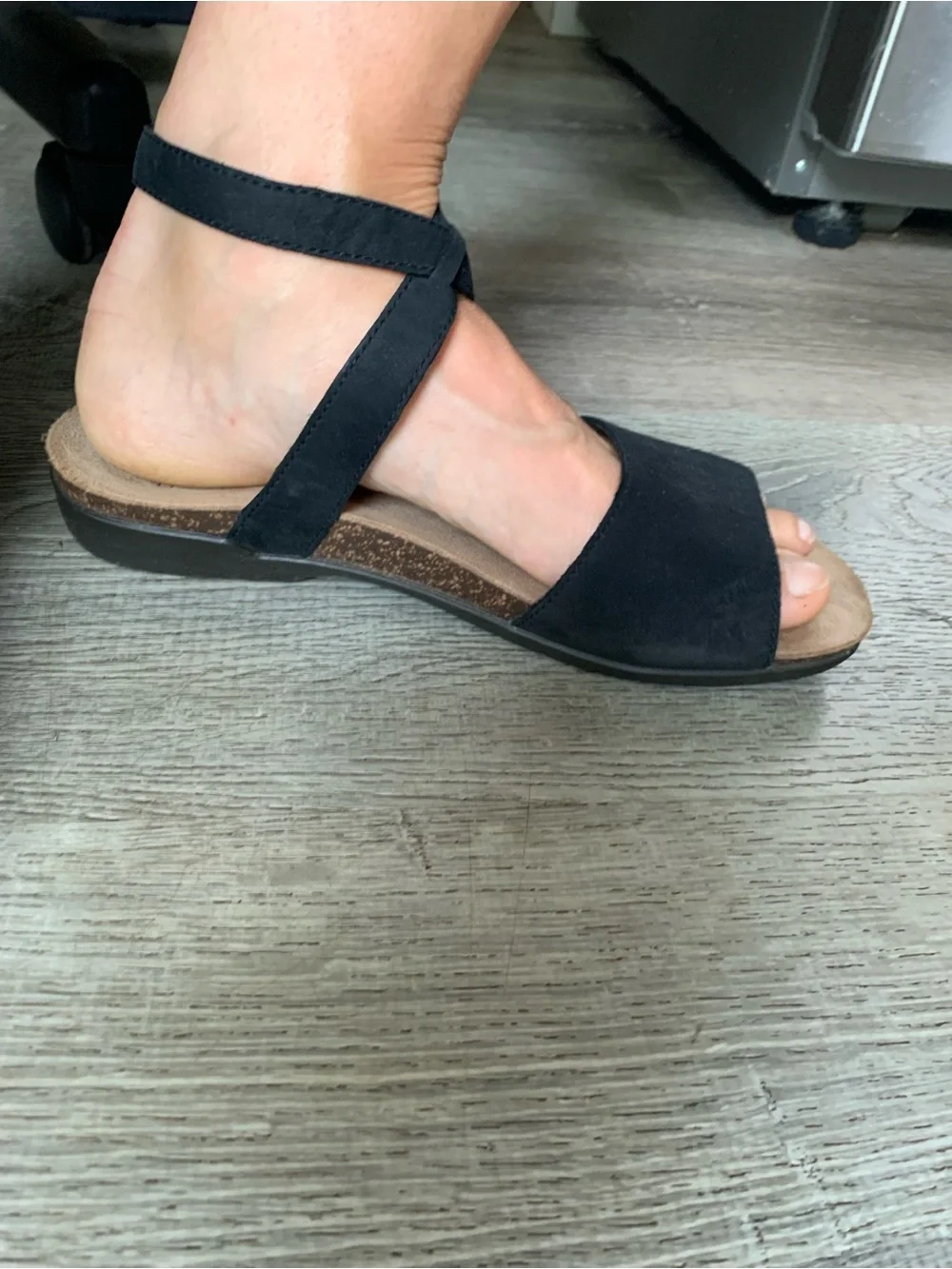 Dansko Black Crisscross Strap Slide Sandals